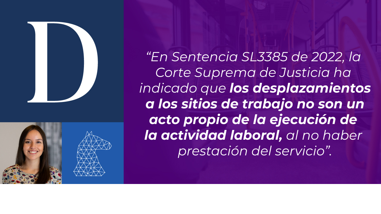 Explicación de la corte acerca de por qué tiempos de desplazamiento no se remuneran